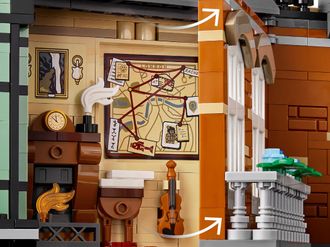 Конструктор Lego Icons Шерлок Холмс: Книжковий куточок (10351) - фото 6 Конструктор Lego Icons Шерлок Холмс: Книжковий куточок (10351) - фото 6