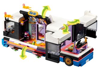 Конструктор Lego Friends Музыкальный туристический автобус поп-звезды (42619) - фото 4