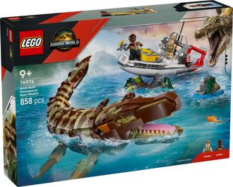 Конструктор Lego Jurassic World Встреча на лодке с мозазавром из кубиков (76974) - фото 1 Конструктор Lego Jurassic World Встреча на лодке с мозазавром из кубиков (76974) - фото 1