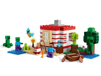 Конструктор Lego Minecraft Будинок у джунглях TNT (21275) - фото 3 Конструктор Lego Minecraft Будинок у джунглях TNT (21275) - фото 3