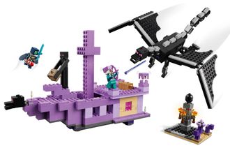 Конструктор Lego Minecraft Дракон Эндера и Корабль Энда (21264) - фото 3 Конструктор Lego Minecraft Дракон Эндера и Корабль Энда (21264) - фото 3