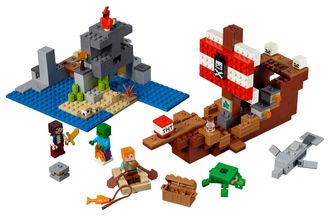 Конструктор Lego Minecraft Пиратский корабль (21152) - фото 2 Конструктор Lego Minecraft Пиратский корабль (21152) - фото 2