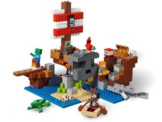 Конструктор Lego Minecraft Пиратский корабль (21152) - фото 4 Конструктор Lego Minecraft Пиратский корабль (21152) - фото 4