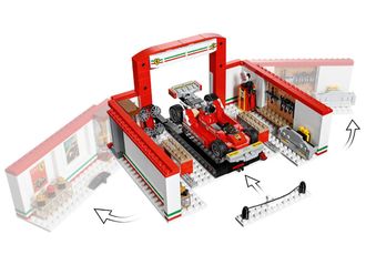 Конструктор Lego Speed Champions Унікальний гараж Ferrari (75889) - фото 5 Конструктор Lego Speed Champions Унікальний гараж Ferrari (75889) - фото 5