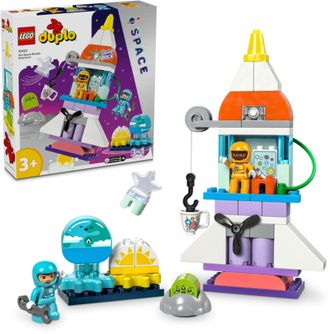 Конструктор Lego Duplo Town Приключения на космическом шаттле 3в1 (10422) - фото 2 Конструктор Lego Duplo Town Приключения на космическом шаттле 3в1 (10422) - фото 2
