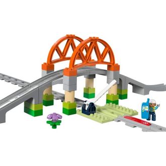 Конструктор Lego DUPLO Залізничний міст і колії. Додатковий набір (10426) - фото 2 Конструктор Lego DUPLO Залізничний міст і колії. Додатковий набір (10426) - фото 2