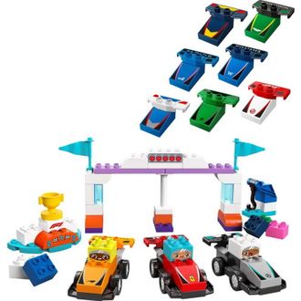 Конструктор Lego DUPLO Автомобілі для перегонів і пілоти команд Формули-1 (10445) - фото 2