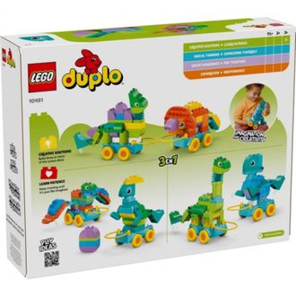 Конструктор Lego Duplo Town Динозаври на колесах 3в1 (10451) - фото 12 Конструктор Lego Duplo Town Динозаври на колесах 3в1 (10451) - фото 12