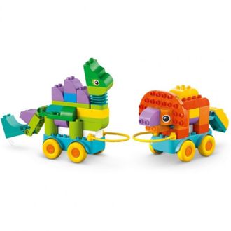 Конструктор Lego Duplo Town Динозаври на колесах 3в1 (10451) - фото 4 Конструктор Lego Duplo Town Динозаври на колесах 3в1 (10451) - фото 4