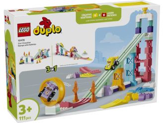 Конструктор LEGO DUPLO Town 3 в 1 Цікаві гірки та трампліни з автомобілями (10478) - фото 1