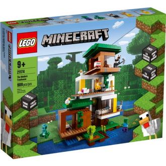 Конструктор Lego Minecraft Современный домик на дереве (21174) - фото 1