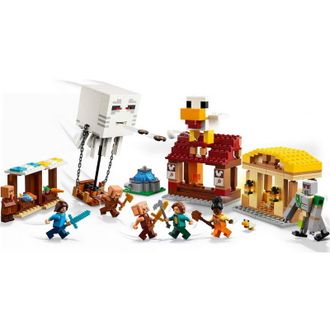 Конструктор Lego Minecraft Нападение на деревню с воздушным шаром Гаст (21273) - фото 4