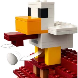 Конструктор Lego Minecraft Нападение на деревню с воздушным шаром Гаст (21273) - фото 5