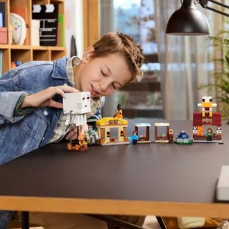 Конструктор Lego Minecraft Нападение на деревню с воздушным шаром Гаст (21273) - фото 6
