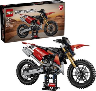 Конструктор Lego Technic Мотоцикл Ducati Desmo450 MX Factory (42238) - фото 2 Конструктор Lego Technic Мотоцикл Ducati Desmo450 MX Factory (42238) - фото 2