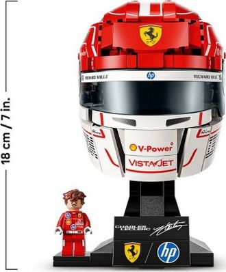 Конструктор LEGO Editions Formula 1 Шлем Шарля Леклера из команды Scuderia Ferrari HP (43014) - фото 3 Конструктор LEGO Editions Formula 1 Шлем Шарля Леклера из команды Scuderia Ferrari HP (43014) - фото 3