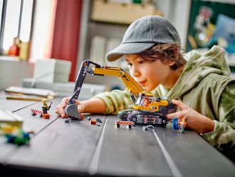 Конструктор Lego Желтый строительный экскаватор (60420) - фото 9