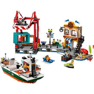 Конструктор Lego City Морская гавань с грузовым судном (60422) - фото 2 Конструктор Lego City Морская гавань с грузовым судном (60422) - фото 2