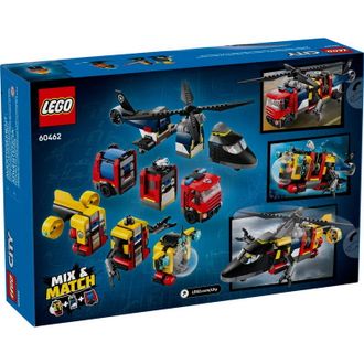 Конструктор Lego City Ремікс вертольотів, пожежних машин і підводних човнів (60462) - фото 1