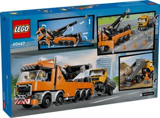 Конструктор LEGO City Грузовик с краном и самосвалом (60467) - фото 1 Конструктор LEGO City Грузовик с краном и самосвалом (60467) - фото 1