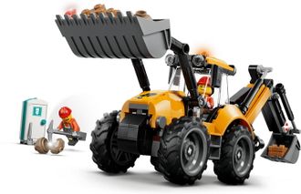 Конструктор LEGO City Желтый экскаватор-погрузчик (60480) - фото 6 Конструктор LEGO City Желтый экскаватор-погрузчик (60480) - фото 6
