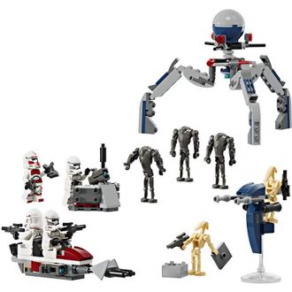 Конструктор Lego Star Wars Клоны-пехотинцы и Боевой дроид. Боевой набор (75372) - фото 5