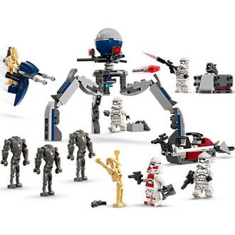 Конструктор Lego Star Wars Клоны-пехотинцы и Боевой дроид. Боевой набор (75372) - фото 2
