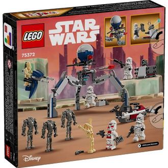 Конструктор Lego Star Wars Клоны-пехотинцы и Боевой дроид. Боевой набор (75372) - фото 3