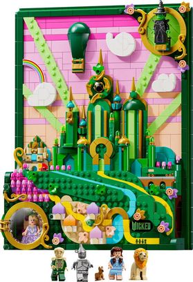 Конструктор LEGO Wicked Изумрудный город, настенный арт (75685) - фото 8 Конструктор LEGO Wicked Изумрудный город, настенный арт (75685) - фото 8