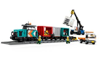 Конструктор Lego City Портовий вантажний поїзд із краном (60509) - фото 2