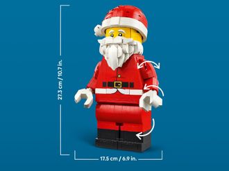 Конструктор Lego Увеличенная минифигурка Санты (40820) - фото 4 Конструктор Lego Увеличенная минифигурка Санты (40820) - фото 4
