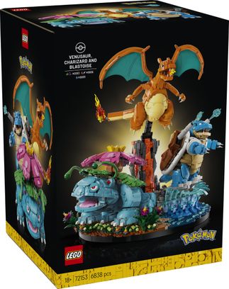 Конструктор Lego Pokemon Венузавр, Чаризард и Бластойз (72153) - фото 1 Конструктор Lego Pokemon Венузавр, Чаризард и Бластойз (72153) - фото 1