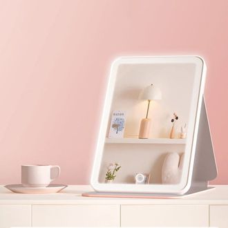 Дзеркало для макіяжу Xiaomi DOCO 11" Daylight Portable Flat Mirror Pro Pink (FM008P) - фото 4 Дзеркало для макіяжу Xiaomi DOCO 11" Daylight Portable Flat Mirror Pro Pink (FM008P) - фото 4