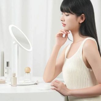 Дзеркало для макіяжу Xiaomi DOCO LED Beauty Sunlight Small Mirror Standard Edition Simple White (XM001) - фото 3 Дзеркало для макіяжу Xiaomi DOCO LED Beauty Sunlight Small Mirror Standard Edition Simple White (XM001) - фото 3