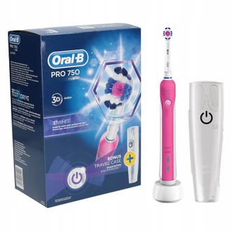 Електрична зубна щітка Oral-B PRO 750 D16 CrossAction Pink (D16.513.UX Pink) Europe - фото 2