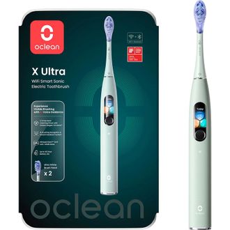 Умная зубная электрическая щётка Oclean X Ultra Green (6970810556025) - фото 1