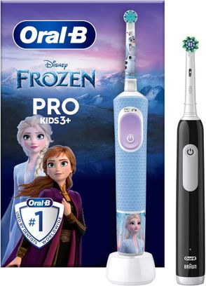 Зубная щетка BRAUN Oral-B D103 Frozen типу 3708 (3+) + Pro 1 D305 тип 3791 (Family Edition) - фото 1 Зубная щетка BRAUN Oral-B D103 Frozen типу 3708 (3+) + Pro 1 D305 тип 3791 (Family Edition) - фото 1