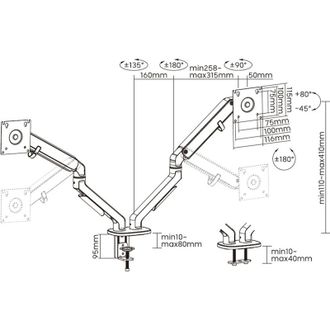 Кронштейн OfficePro MA422S Silver - фото 15