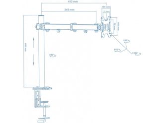 Кронштейн Walfix DM-300B - фото 2 Кронштейн Walfix DM-300B - фото 2