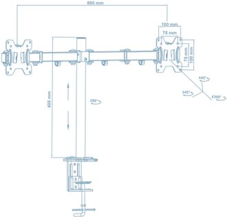 Кронштейн Walfix DM-400B - фото 2 Кронштейн Walfix DM-400B - фото 2