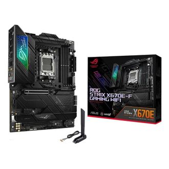 Материнcька плата ASUS ROG STRIX X670E-F GAMING WIFI sAM5 X670 4xDDR5 M.2 HDMI DP WiFi BT ATX - фото 1