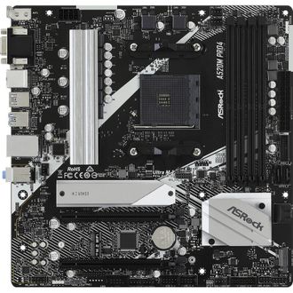 Материнська плата ASRock A520M Pro4 Socket AM4 - фото 1