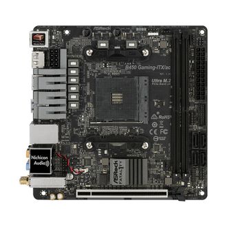 Материнская плата ASRock B450 Gaming-ITX/AC Socket AM4 - фото 1 Материнская плата ASRock B450 Gaming-ITX/AC Socket AM4 - фото 1
