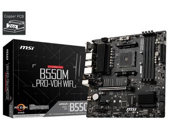 Материнская плата MSI B550M PRO-VDH Wi-Fi Socket AM4 - фото 1 Материнская плата MSI B550M PRO-VDH Wi-Fi Socket AM4 - фото 1
