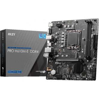 Материнская плата MSI PRO H610M-E DDR4 - фото 1 Материнская плата MSI PRO H610M-E DDR4 - фото 1