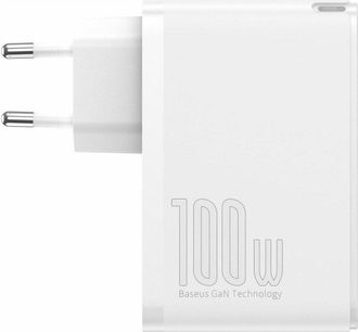 Сетевое зарядное устройство Baseus GaN2 Pro Quick Charger 100W White (CCGAN2P-L02) - фото 3