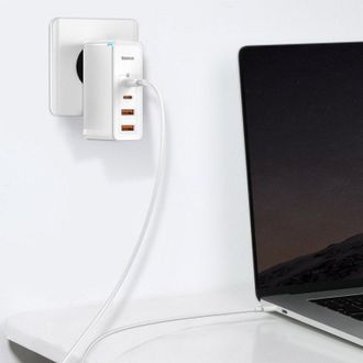 Сетевое зарядное устройство Baseus GaN2 Pro Quick Charger 100W White (CCGAN2P-L02) - фото 4