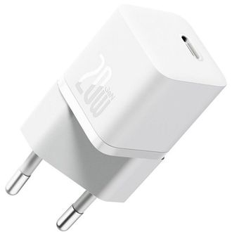 Мережевий зарядний пристрій Baseus GaN5 1C 20W White (CCGN050102) - фото 1 Мережевий зарядний пристрій Baseus GaN5 1C 20W White (CCGN050102) - фото 1