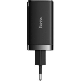 Сетевое зарядное устройство Baseus GaN5 Pro Fast Charger USB + 2USB-C 65W (with Type-C to Type-C cable) Black (CCGP120201) - фото 2 Сетевое зарядное устройство Baseus GaN5 Pro Fast Charger USB + 2USB-C 65W (with Type-C to Type-C cable) Black (CCGP120201) - фото 2
