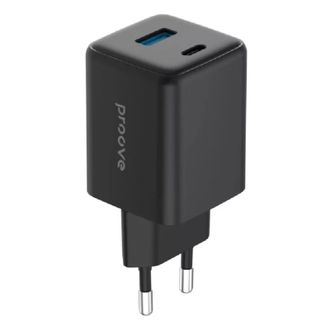 Сетевое зарядное устройство Proove Pocket GaN 45W (Type-C + USB) (black) (WCPG45110001) - фото 1